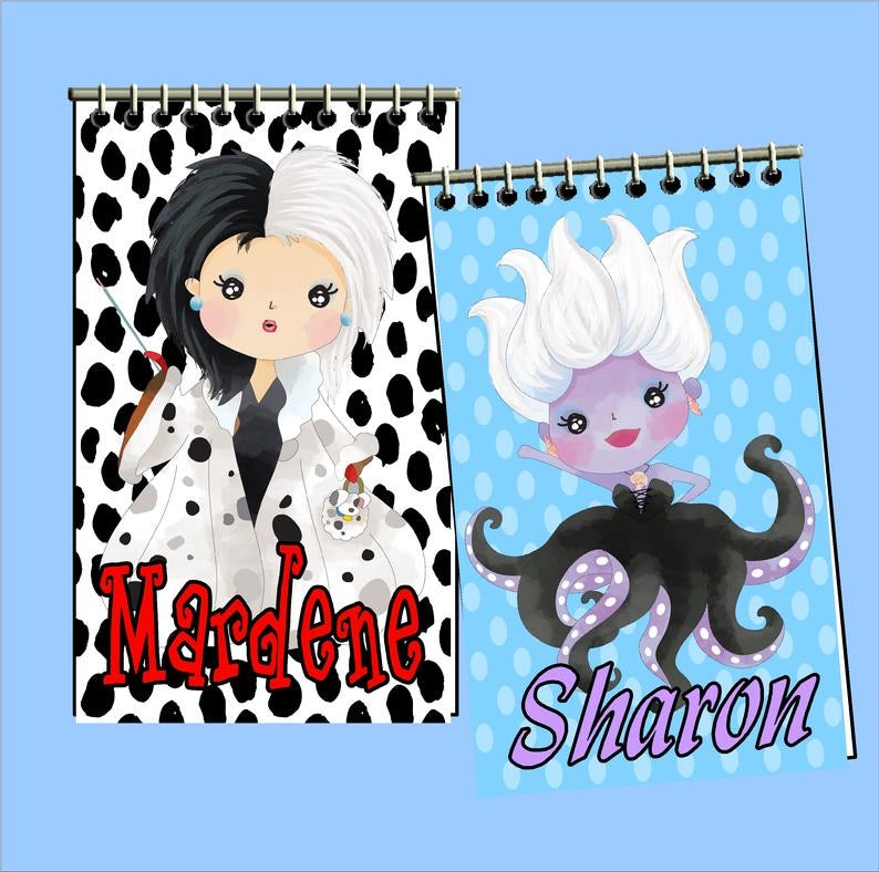 Villain Personalized Notebook Party Favors