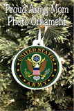 Army Mom Personalized Christmas Ornament