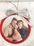Glitter Photo Acrylic Ornament