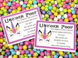 Unicorn Poop with Unicorn Face Bag Topper