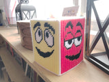 M&M Pick Your Side Plastic Canvas Tissue Box Pattern