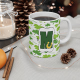 St Patrick's Day Monogram Alphabet Tumbler or Ceramic mug
