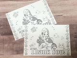 Mermaid Thank You Postcard Printable