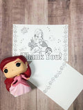Mermaid Thank You Postcard Printable