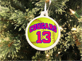 Sports Ball Personalized Christmas Ornament