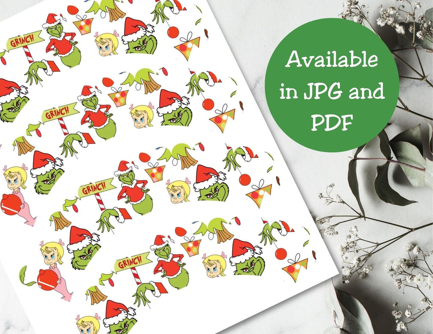Grinch Cupcake Wrappers