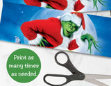 Grinch Pringles Label Printable Party Favor Treat