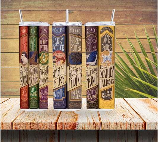 Harry Potter Book Set 20 ounce Stainless Steel Tumbler  *133