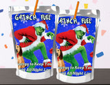 Grinch Fuel Capri Sun Printable Drink Label