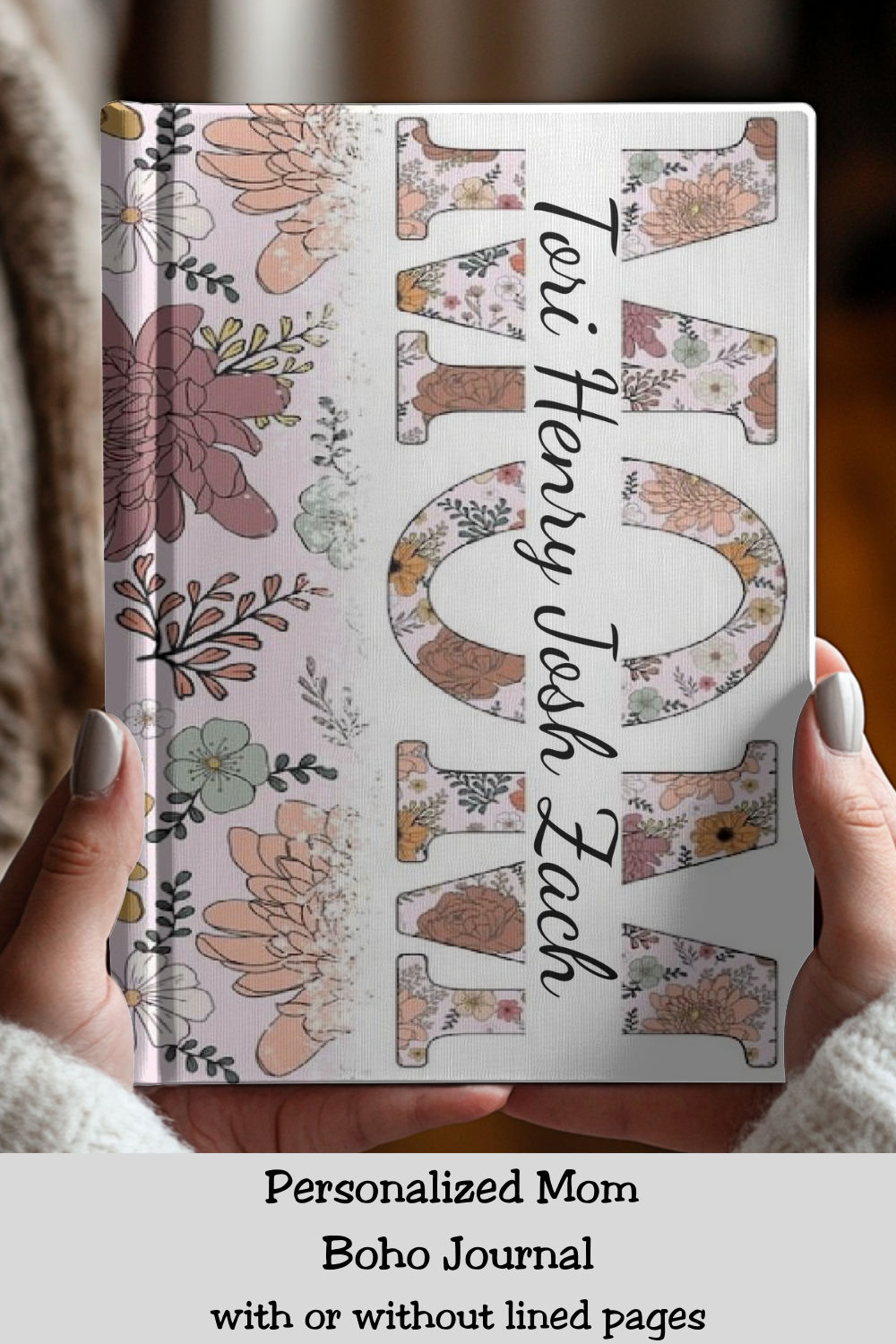 Mom Boho Personalized Journal