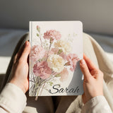 Carnations Personalized Birth Month Flower Notebook
