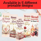 Valentine Smut Bookmarks – Printable Bookish Bookmark