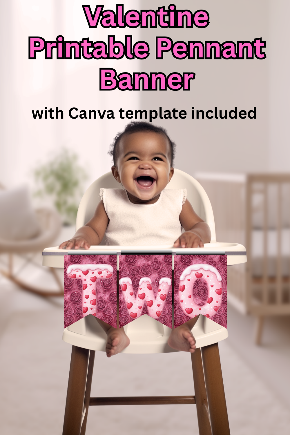 Valentine Alphabet Pennant Banner Letters Printable