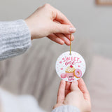 Sweet One Birthday Ornament, Personalized 1st Birthday Christmas Ornament, First Birthday Keepsake, Name and Year Ornament