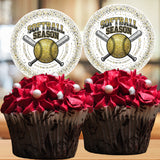 Softball Season Cupcake Toppers Printable