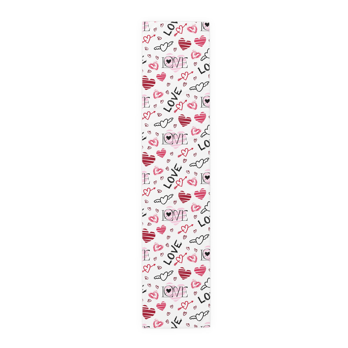 Valentine Love and Hearts Table Runner
