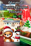 Santa Pringles Label Printables