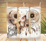 Just Breathe Boho Butterfly 20oz Skinny Tumbler  *815