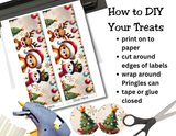 Santa Pringles Label Printables