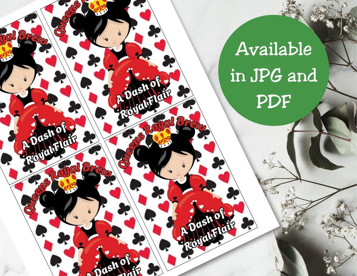 Alice in Wonderland Capri Sun Printable Labels