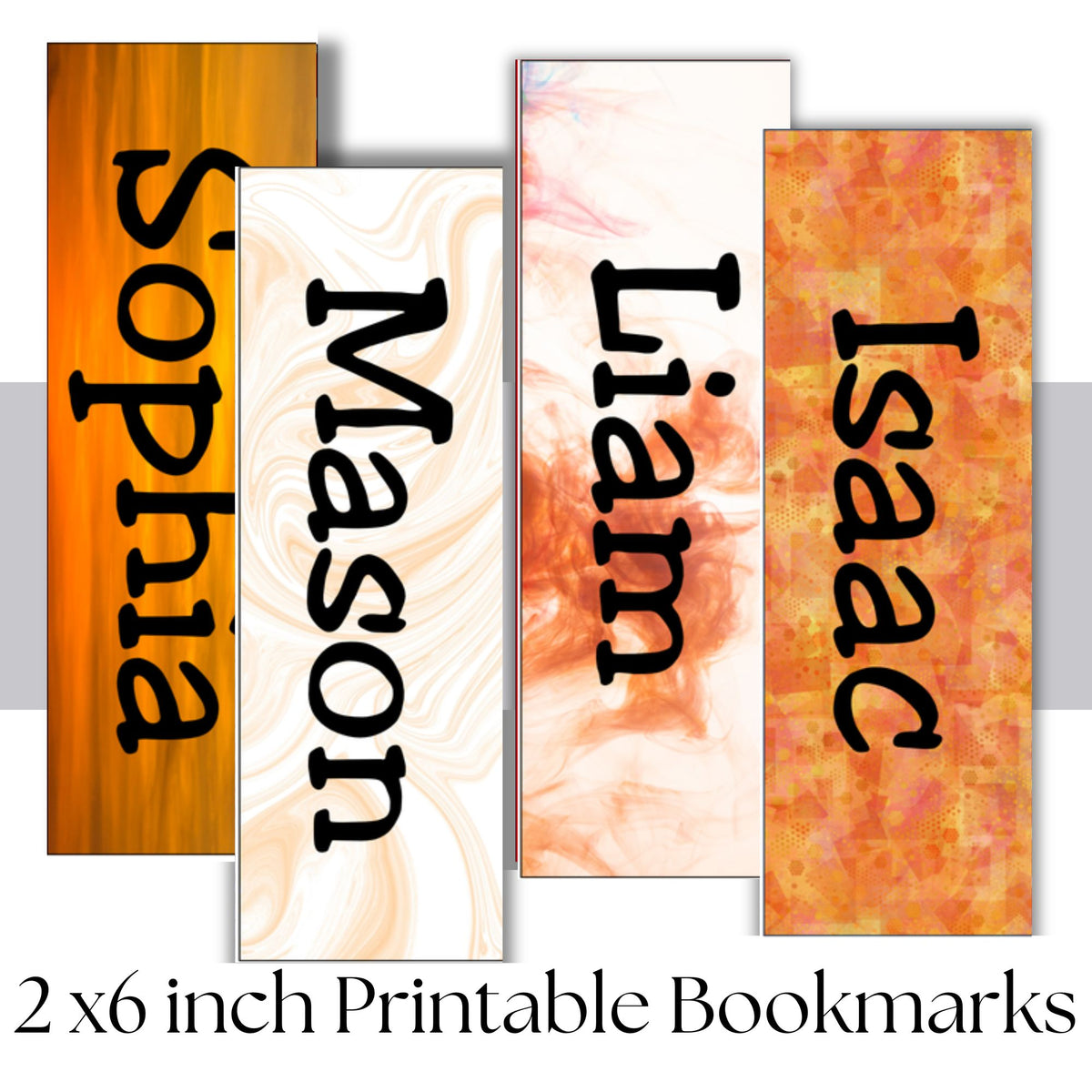 Colors Name Printable Bookmark Canva Template