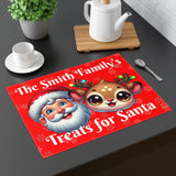 Personalized Santa Cookie Tray Placemat