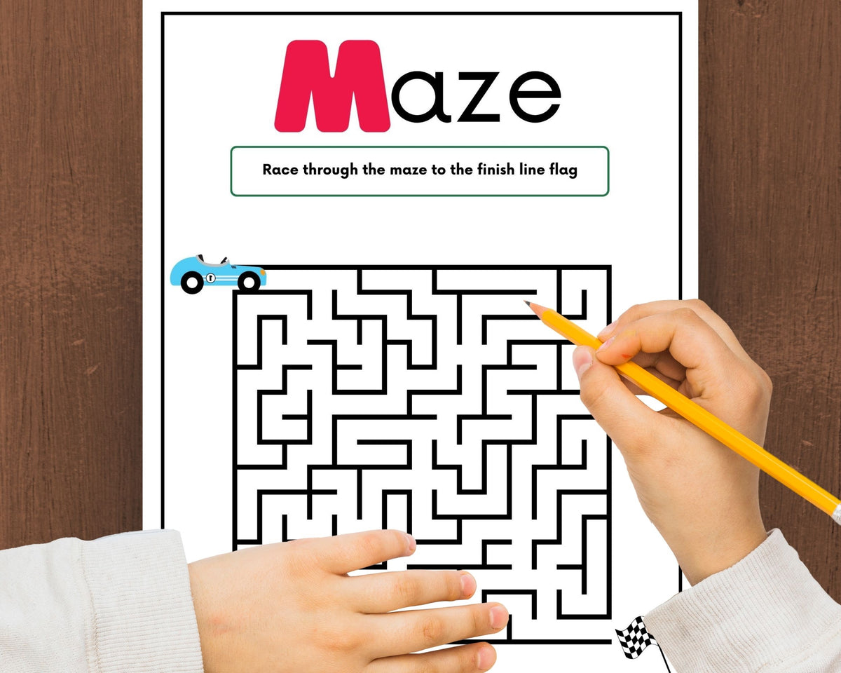 Cars Preschool Activity Book Printable