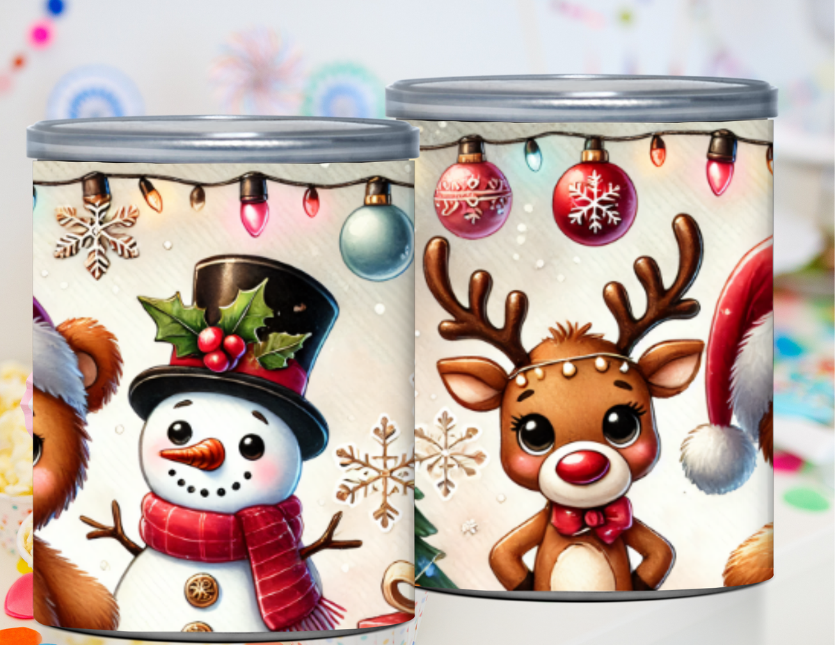 Santa Pringles Label Printables