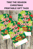 Twiz the Season Christmas Printable Gift Tags