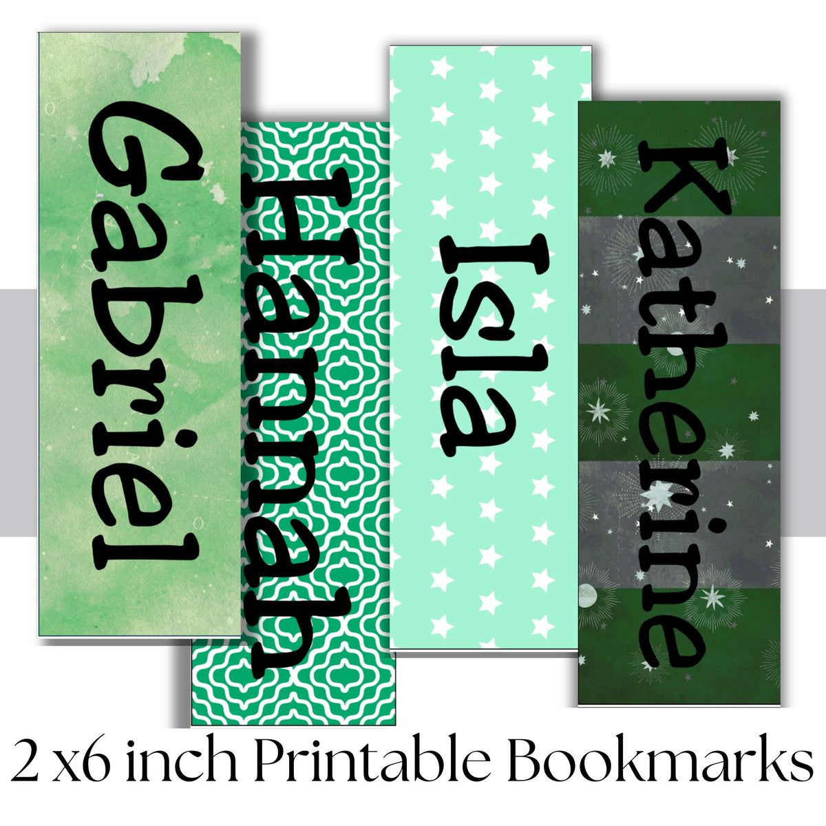 Colors Name Printable Bookmark Canva Template