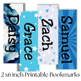 Colors Name Printable Bookmark Canva Template