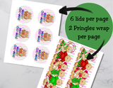 Gingerbread “Merry CHIP-MAS” Pringles Can Label Printable