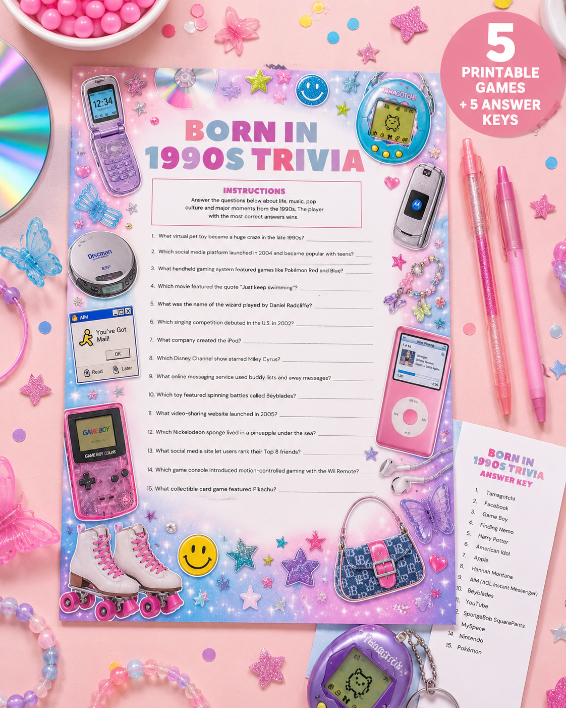 Born in the 1990s Party Games Bundle