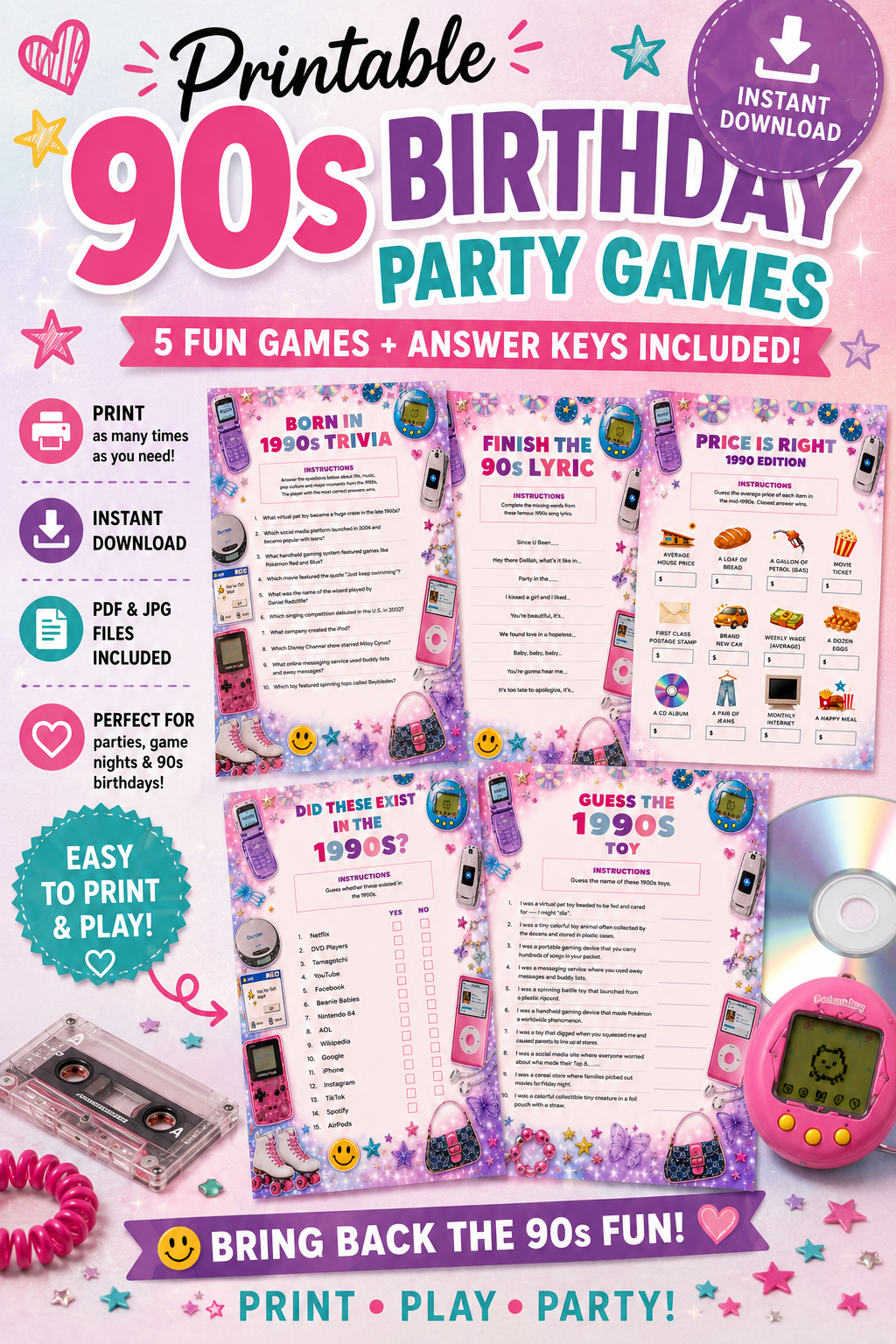 Born in the 1990s Party Games Bundle