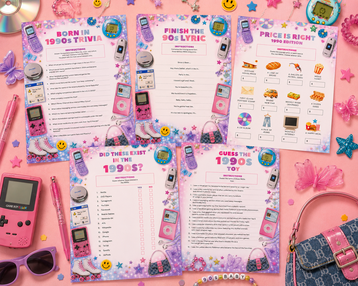 Born in the 1990s Party Games Bundle