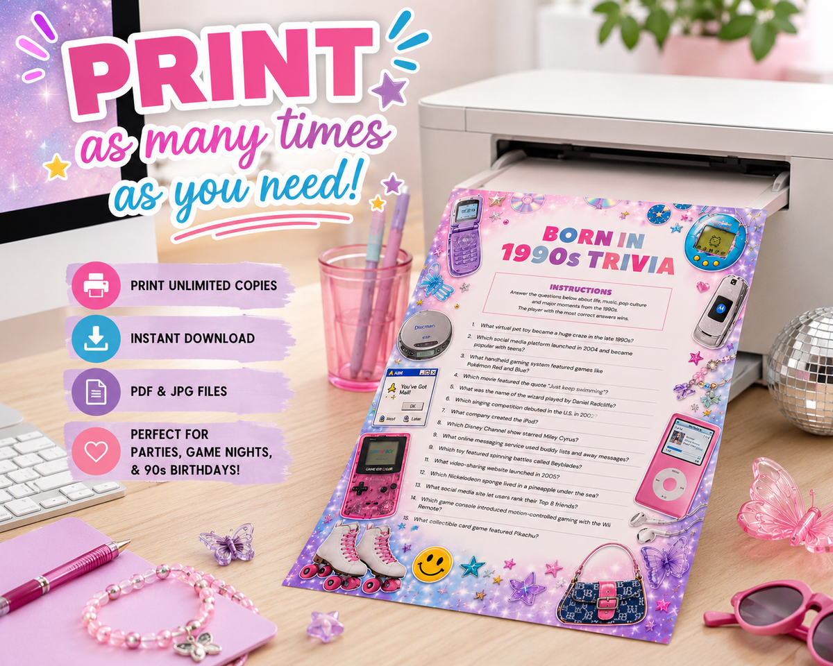 Born in the 1990s Party Games Bundle