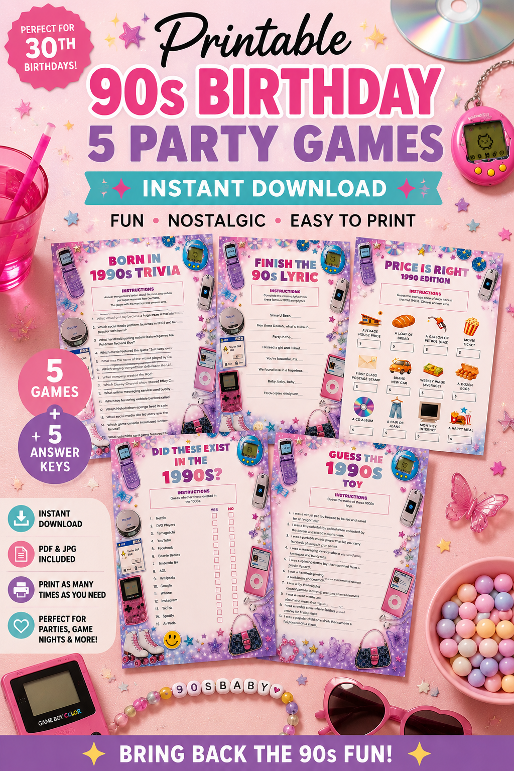Born in the 1990s Party Games Bundle