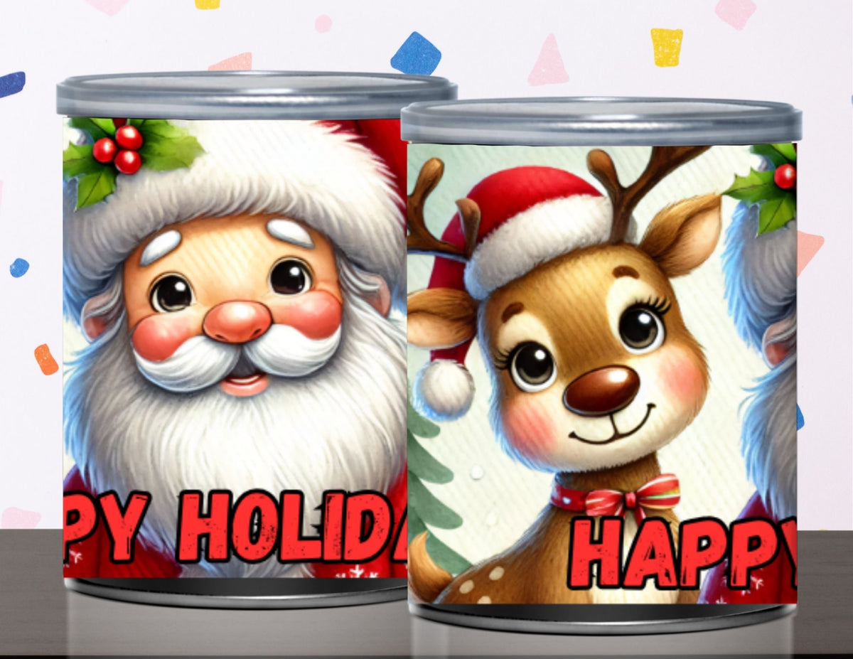 Santa Pringles Label Printables