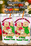 Sweet Gingerbread Capri Sun Label Printable
