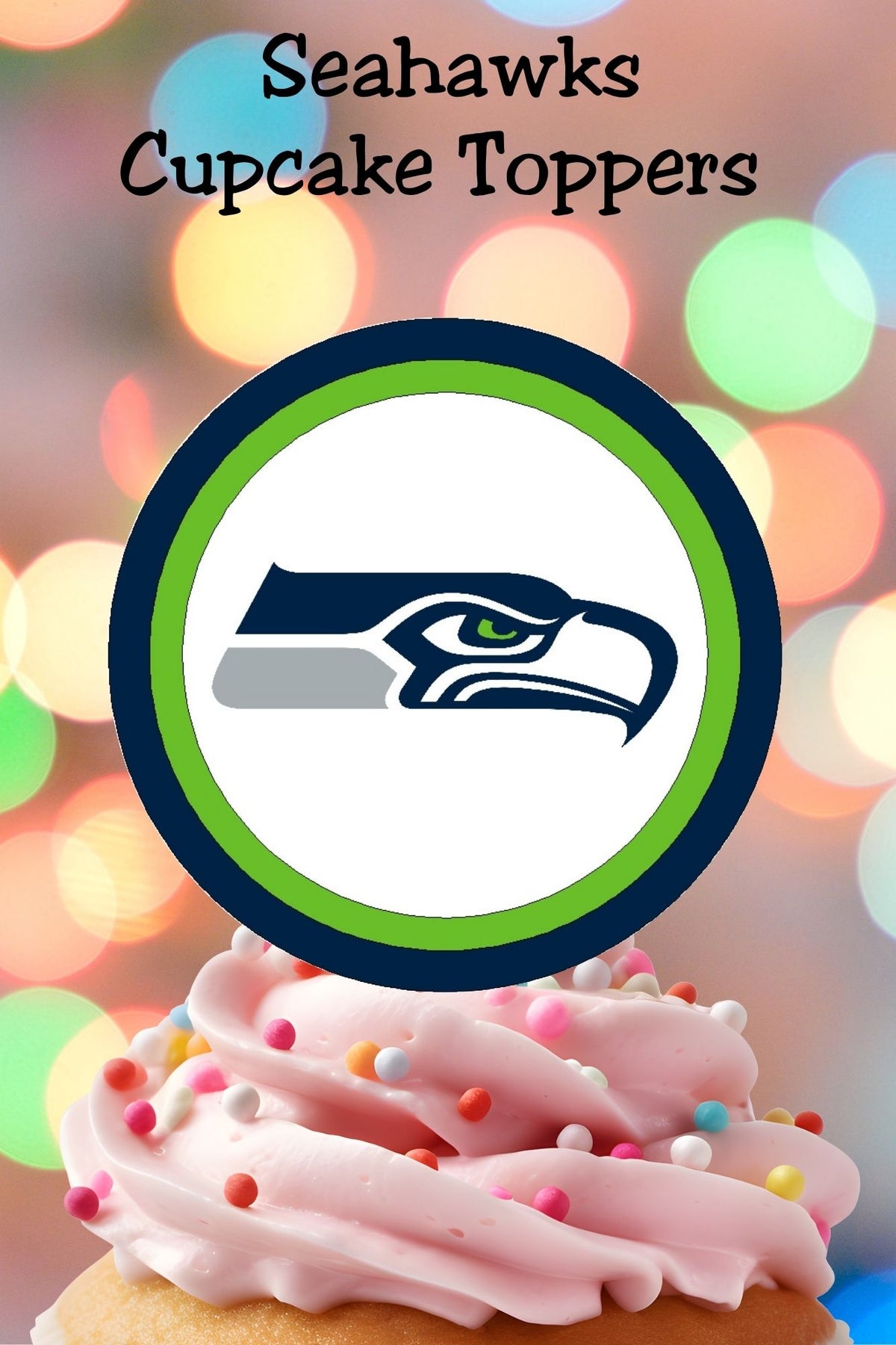 Hosting a Seattle Seahawks party? 🏈 These Seattle Seahawks cupcake topper printables make it easy to turn plain cupcakes into game-day treats in minutes. Perfect for birthdays, watch parties, tailgates, and Super Bowl celebrations. Print, cut, and party — no baking skills required!

