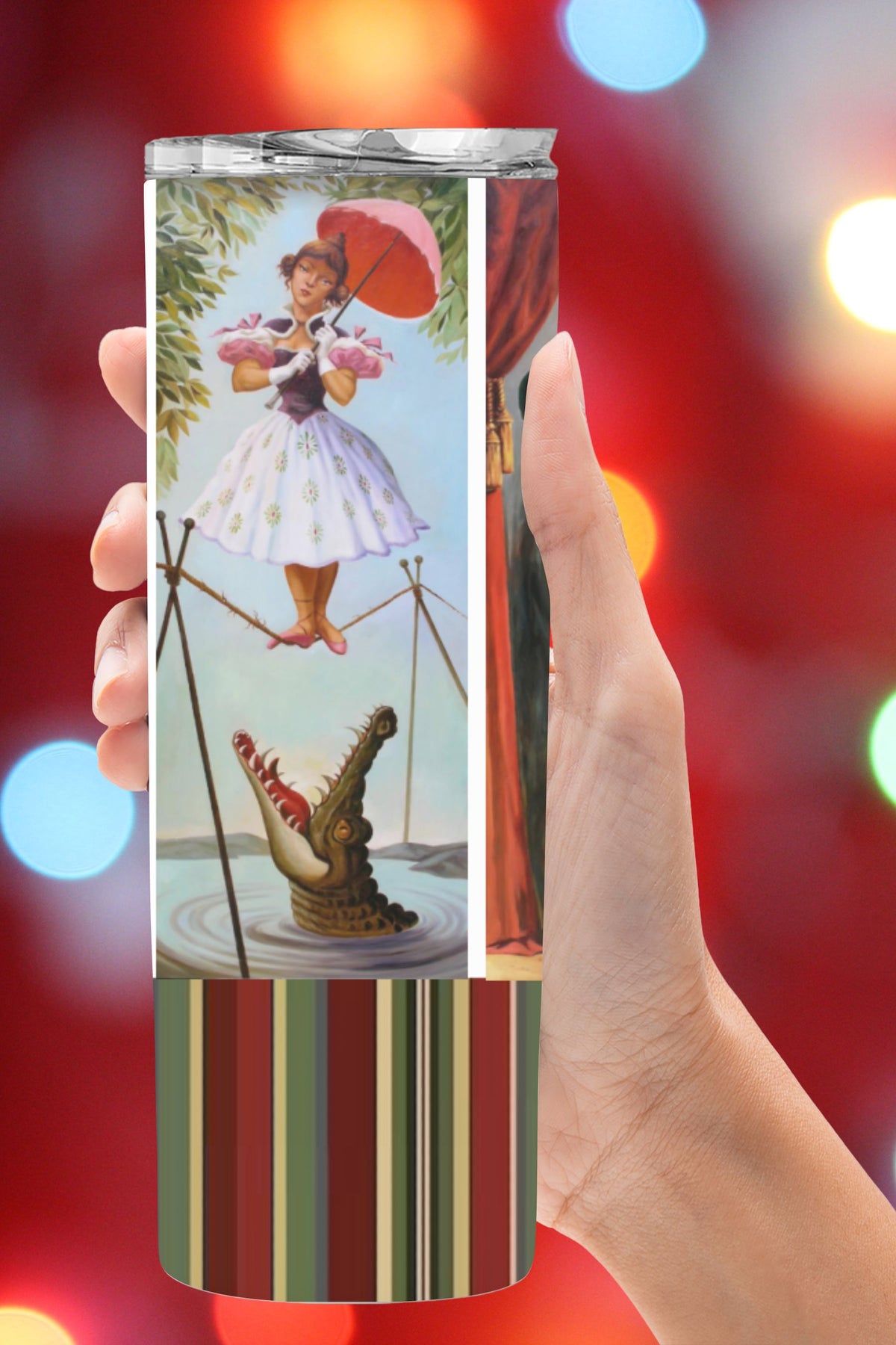 Stretching Room Haunted Mansion Tumbler 20 oz Skinny  *720