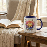 Shine Bright Beautiful Soul Inspirational Quote Mug, Positive Affirmation Butterfly Art, Motivational Trendy Clipart Coffee Cup