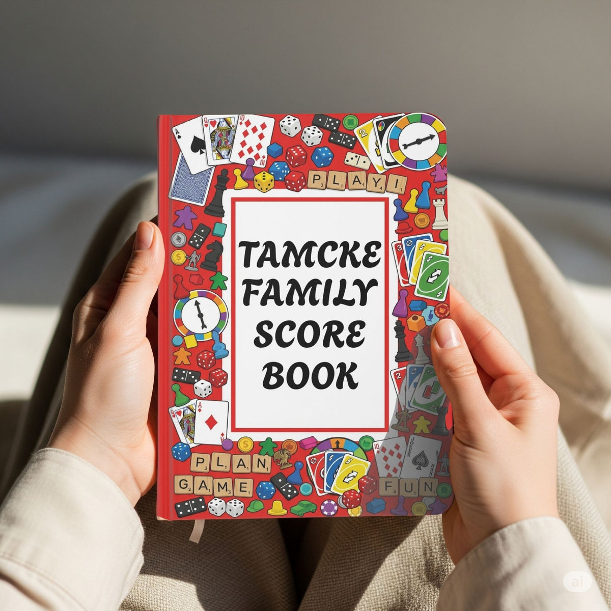 Family Score Book Pesonalizable Journal Notebook