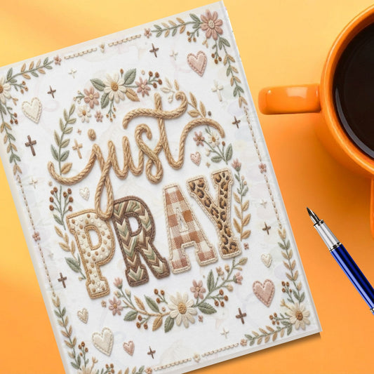 Just Pray Journal – Christian Lined Prayer Notebook