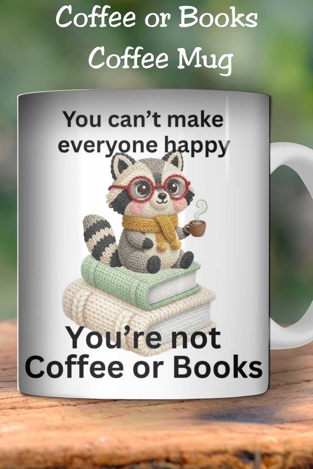 If your personality is coffee and books, this mug was made for you. This book lover coffee mug features an adorable raccoon with a cozy reading vibe and a funny quote readers can’t resist. Perfect for morning coffee, late-night reading, and anyone who loves cozy BookTok aesthetics. Available in multiple colors.