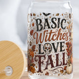 Basic Witches Love Fall Libby Cup Wrap Sipper Glass, 16oz