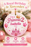 Personalized 2nd Birthday Ornament, Im a Princess 2 Ornament, Princess Birthday Gift for Girl, Custom Name Year Christmas Ornament
