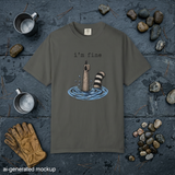 I’m Fine Raccoon Shirt, Funny Sarcastic Graphic Tee, Relatable Humor T Shirt, Trendy Raccoon Tee, Funny Mood Shirt for Women