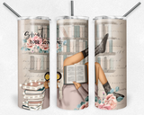 Smut Book Lover Custom Skin Tone Book Tumbler