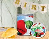 Grinch Pringles Label Printable Party Favor Treat